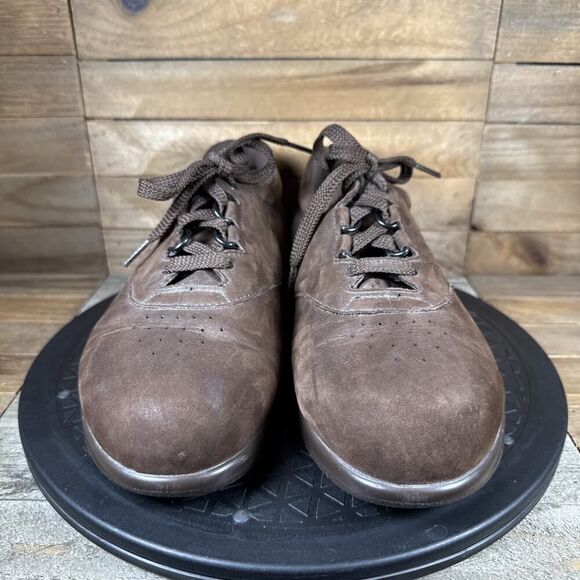 SAS Tripad Comfort Whisper Brown Suede Oxford Walking Shoes Womens Size 8 WW - Picture 2 of 10